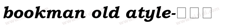 bookman old atyle字体转换